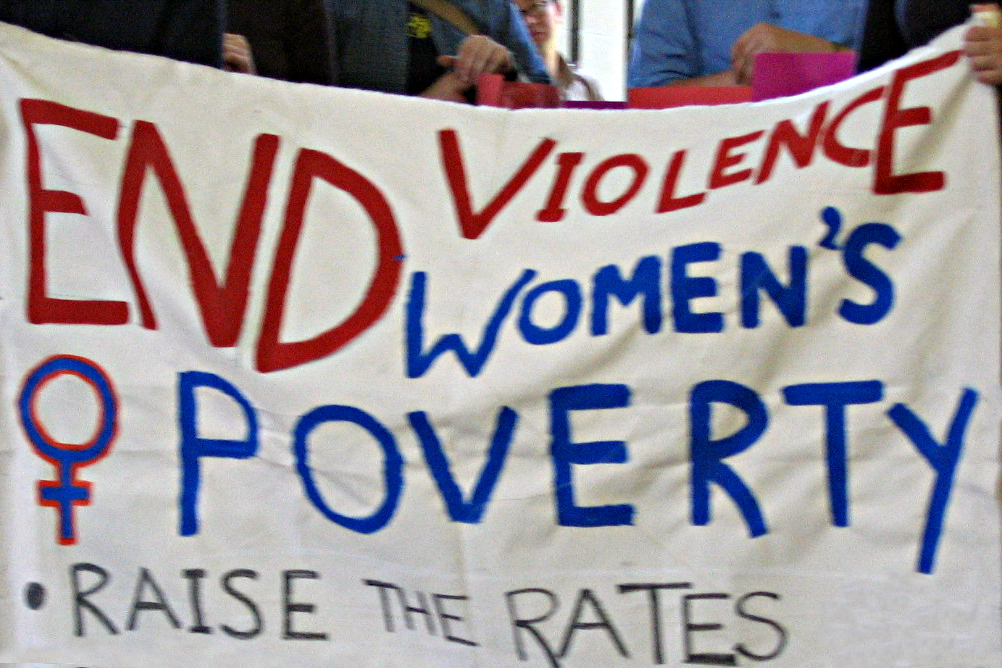 Photo End Women's Poverty banner