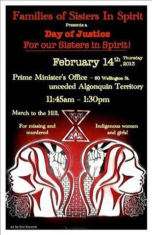 Poster for Aboriginal Women's action